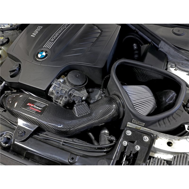 aFe Power | Track Series Stage-2 Carbon Fiber Intake System w/Pro DRY S Media - BMW 3.0T 2012-2018 aFe POWER Air Intake