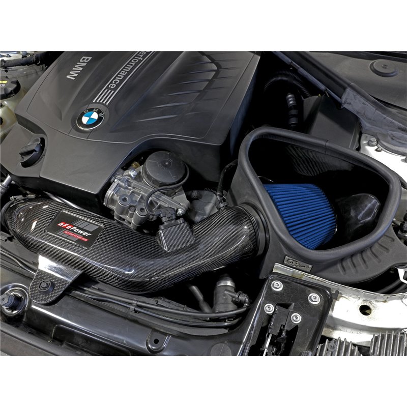 aFe POWER | Track Series Stage-2 Carbon Fiber Intake w/Pro 5R - BMW 3.0T 2012-2018