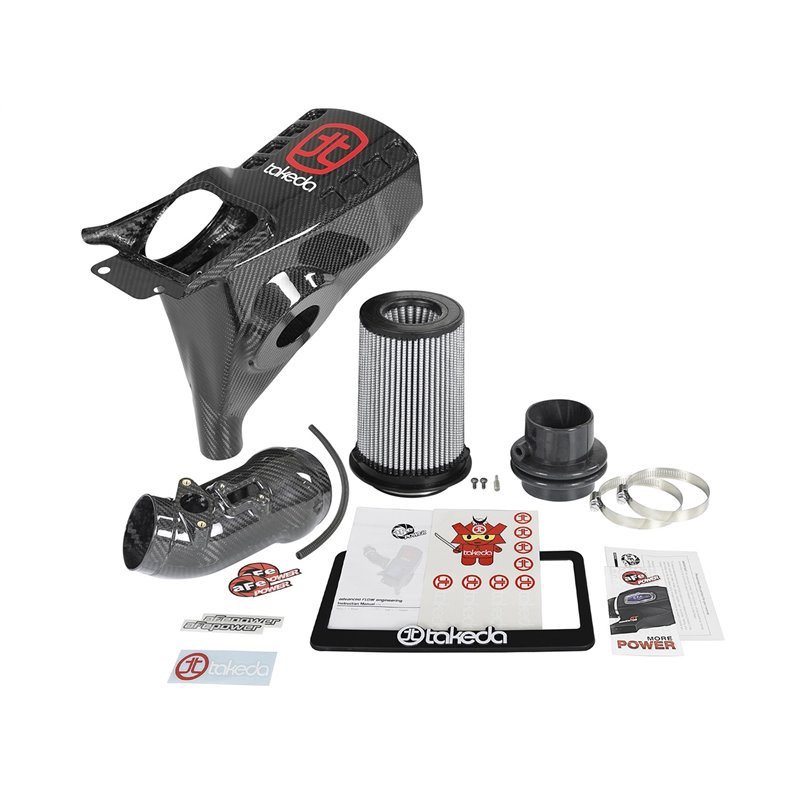 aFe Power | Black Series Carbon Fiber Cold Air Intake System w/Pro DRY S Media - Civic 2.0T 2017-2021 aFe POWER Air Intake