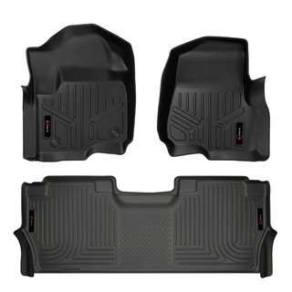 Enthuze | Front & Rear Floor Liners - F-250 / F-350 Crew Cab 2017-2022 (w/o storage box) Enthuze Floor Mats