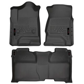 Enthuze | Tapis Protecteur Avant & Arrière - Silverado / Sierra 1500 / 2500 / 3500 Crew Cab 2014-2019 Enthuze Tapis Protecteur