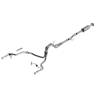 Borla | S-Type Cat-Back Exhaust System - F-150 2.7T / 3.5T / 5.0L 2021-2023 BORLA Cat-Back Exhausts