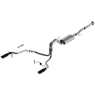 Borla | S-Type Cat-Back Exhaust System - F-150 XL / XLT 5.0L 2021-2023 BORLA Cat-Back Exhausts