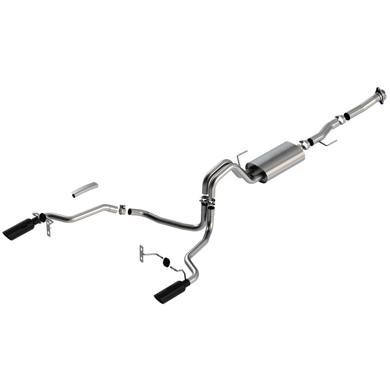 Borla | S-Type Cat-Back Exhaust System - F-150 XL / XLT 5.0L 2021-2023 BORLA Cat-Back Exhausts