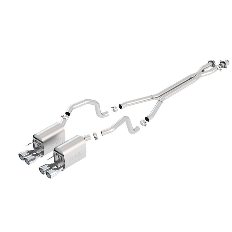 Borla | Cat-Back Exhaust S-Type II - Corvette C6 6.2L 2009-2011 BORLA Cat-Back Exhausts