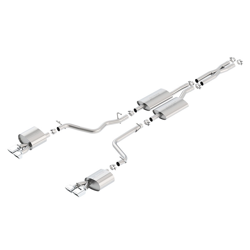 Borla | Cat-Back Exhaust S-Type - Challenger SE / SXT V6 3.6L 2011-2014 BORLA Cat-Back Exhausts