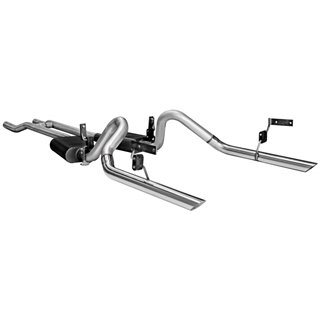 Flowmaster | American Thunder Downpipe-Back Exhaust - Mustang 1964-1966 Flowmaster Cat-Back Exhausts