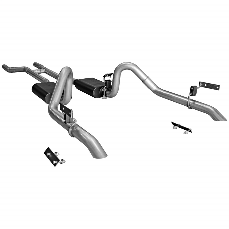 Flowmaster | American Thunder Downpipe-Back Exhaust - Mustang 1967-1970
