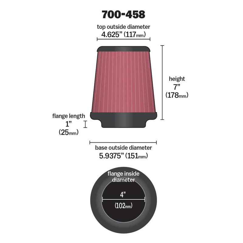 Airaid | Universal Air Filter Airaid Air Filter