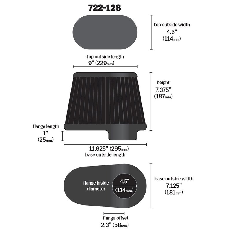 Airaid | Universal Air Filter Airaid Air Filter