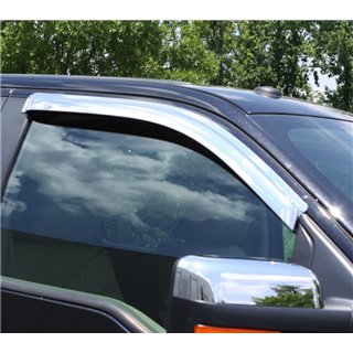 AVS | Chrome Ventvisor Deflector 2 pc. - Front - Chevrolet / GMC 2007-2014 AVS Side Window Deflectors