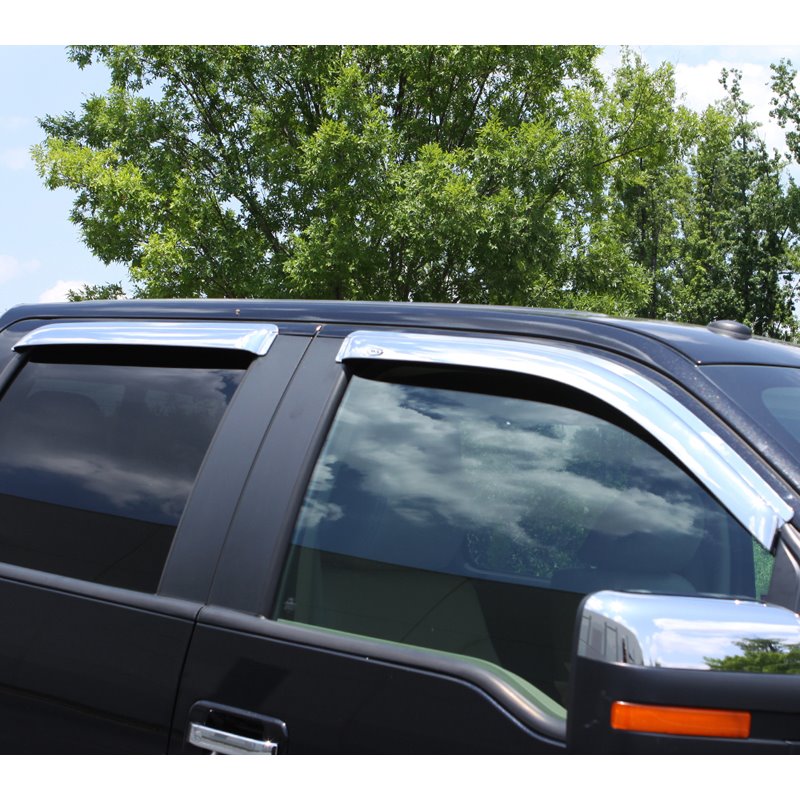 AVS | Chrome Ventvisor Deflector 4 pc. - Ram 1500 / Classic / 2500 2009-2022 AVS Side Window Deflectors
