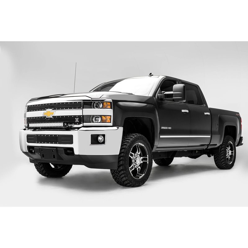 ZROADZ | Front Bumper Top LED Light Bar Bracket - Silverado 2500 HD / Silverado 3500 HD / Sierra 2500 HD / Sierra 3500 HD 6.0...