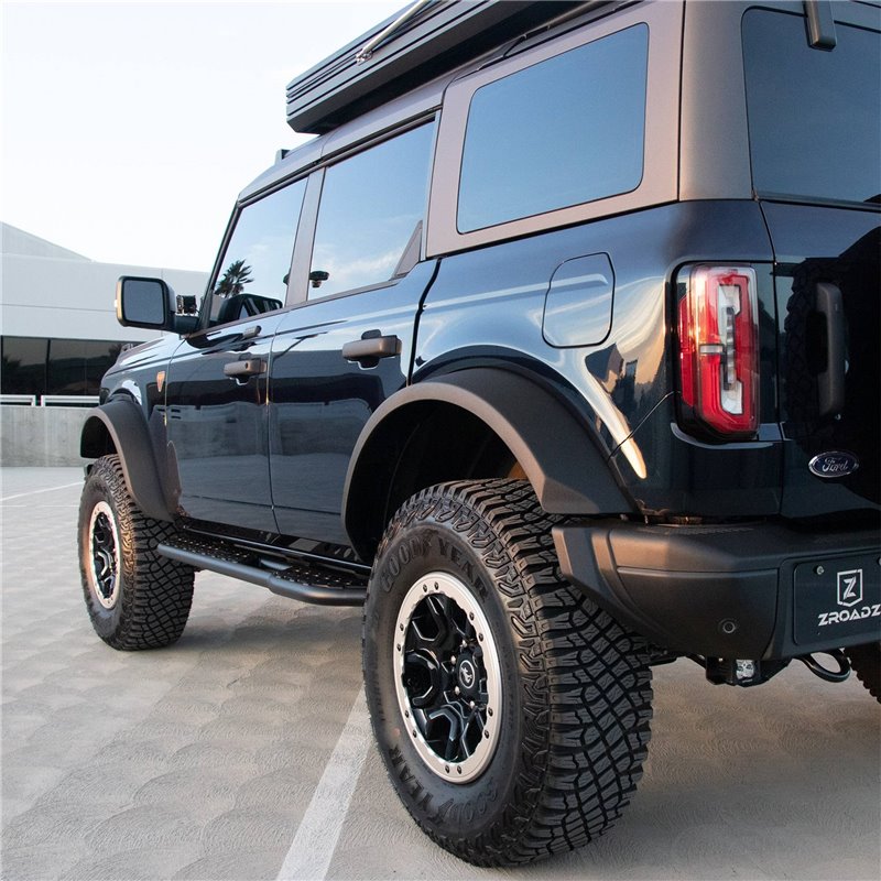 ZROADZ | Rock Slider Side Steps - Bronco 4 Doors 2021-2023 ZROADZ Step Bars