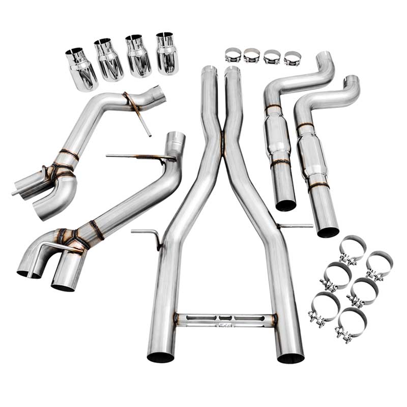 AWE Tuning | Track Cat-Back Exhaust Quad Chrome Tips - Camaro 6.2L 2016-2023 AWE Tuning Cat-Back Exhausts
