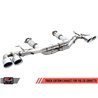 AWE Tuning | Track Cat-Back Exhaust Black Tips - Corvette C8 6.2L 2020-2022