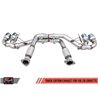 AWE Tuning | Track Cat-Back Exhaust Black Tips - Corvette C8 6.2L 2020-2022