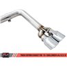 AWE Tuning | Track Cat-Back Exhaust Quad Black Tips - Challenger 6.2L / 6.4L 2015-2023 AWE Tuning Cat-Back Exhausts