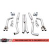 AWE Tuning | Track Cat-Back Exhaust Quad Black Tips - Challenger 6.2L / 6.4L 2015-2023 AWE Tuning Cat-Back Exhausts