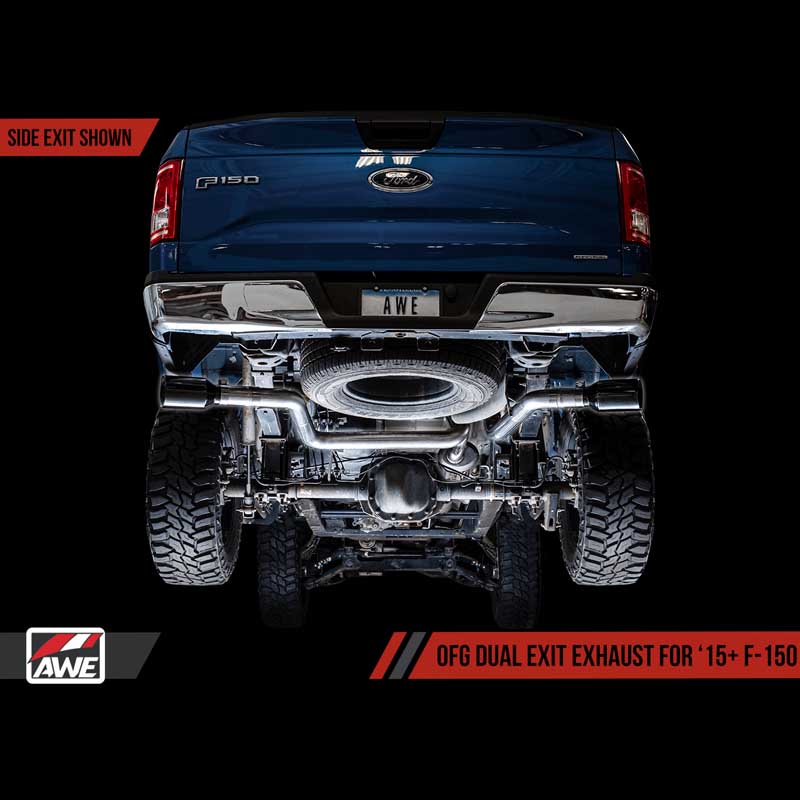 AWE Tuning | 0FG Cat-Back Exhaust 5" Chrome Tips - F-150 2.7T / 3.5T / 5.0L 2015-2020