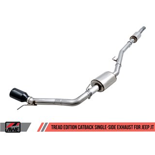 AWE Tuning | Tread Cat-Back Exhaust Single Side - Gladiator JT 3.6L 2020-2021