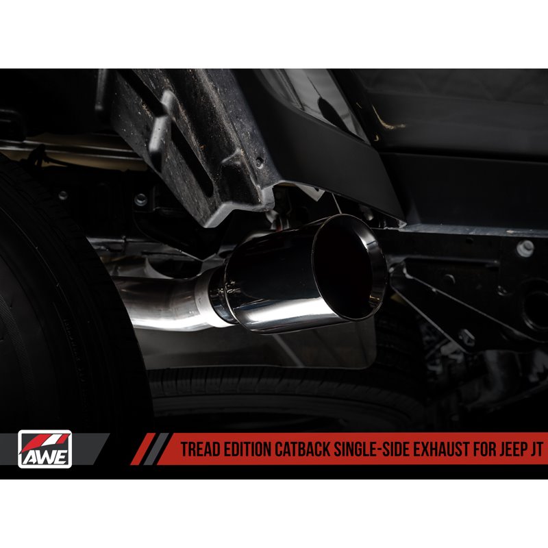 AWE Tuning | Tread Cat-Back Exhaust Single Side - Gladiator JT 3.6L 2020-2021