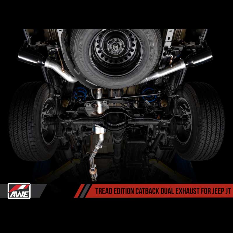 AWE Tuning | Tread Cat-Back Exhaust Dual Side - Gladiator JT 3.6L 2020-2021