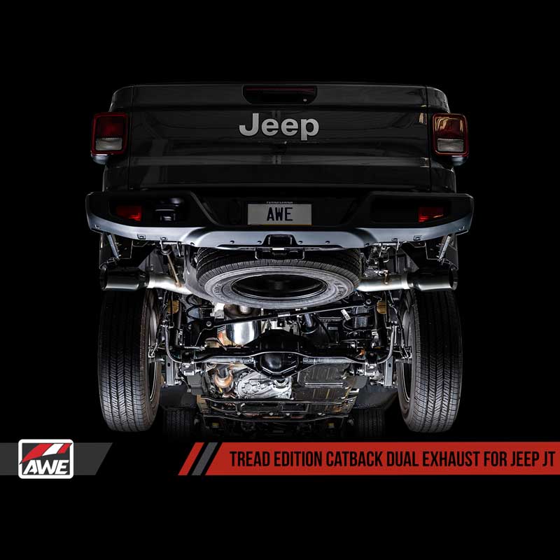 AWE Tuning | Tread Cat-Back Exhaust Dual Side - Gladiator JT 3.6L 2020-2021