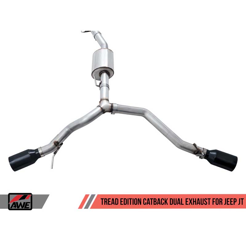 AWE Tuning | Tread Cat-Back Exhaust Dual Side - Gladiator JT 3.6L 2020-2021