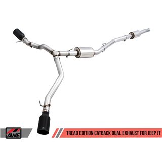 AWE Tuning | Tread Cat-Back Exhaust Dual Side - Gladiator 3.6L 2020-2023 AWE Tuning Cat-Back Exhausts