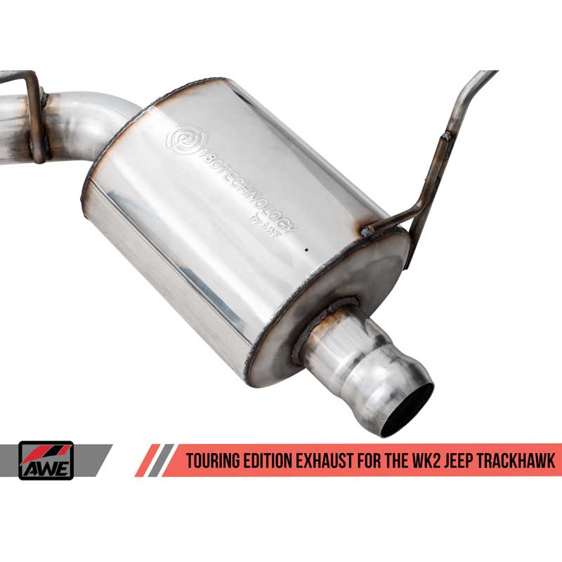 AWE Tuning | Touring Cat-Back Exhaust Stock Tips - Grand Cherokee Trackhawk / SRT 6.2L / 6.4L 2014-2021 AWE Tuning Cat-Back E...