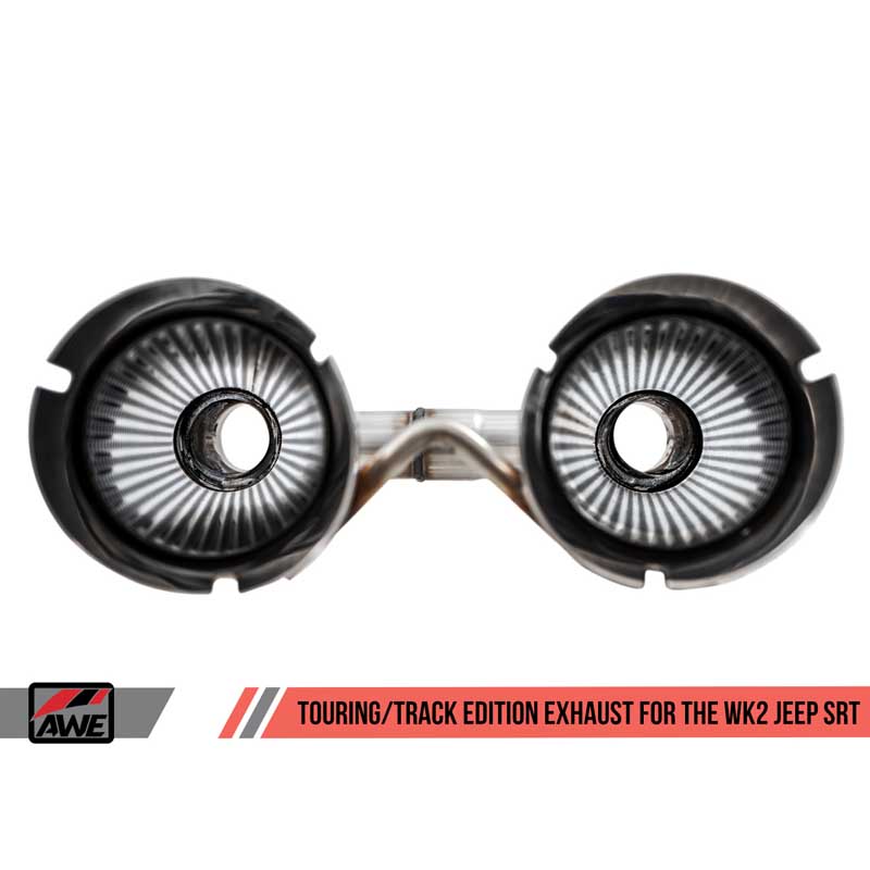 AWE Tuning | Touring Cat-Back Exhaust Black Tips - Grand Cherokee SRT 6.4L 2014-2021