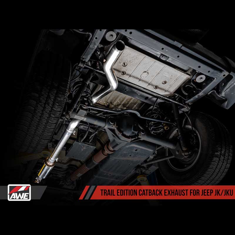 AWE Tuning | Trail Cat-Back Exhaust - Wrangler JK / JKU 3.6L 2012-2018