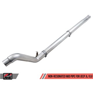 AWE Tuning | Non-Resonated Mid Pipe - Wrangler JL / JLU 2.0T 2018-2022