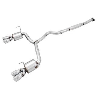 AWE Tuning | Touring Cat-Back Exhaust Chrome Tips - WRX 2.0T 2015-2021 AWE Tuning Cat-Back Exhausts