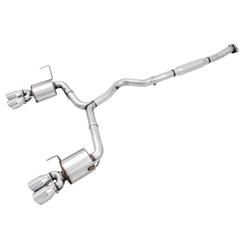 AWE Tuning | Touring Cat-Back Exhaust Chrome Tips - WRX FA20 2.0T 2015-2021