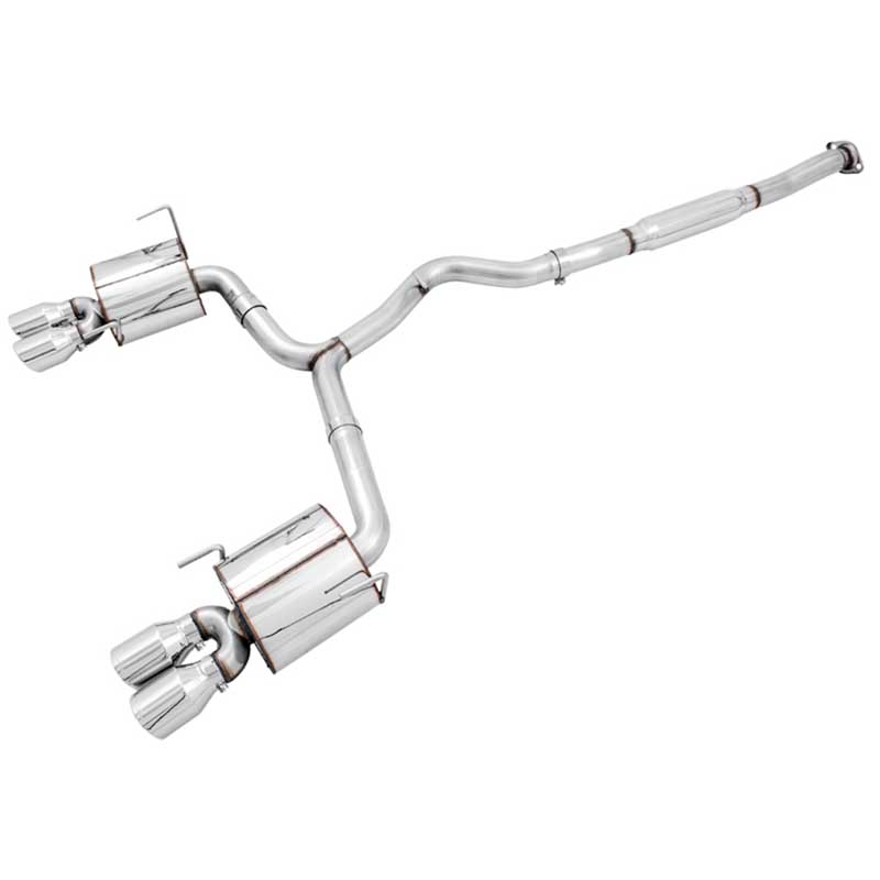 AWE Tuning | Touring Cat-Back Exhaust Chrome Tips - WRX / WRX STi 2.5T 2012-2021 AWE Tuning Cat-Back Exhausts