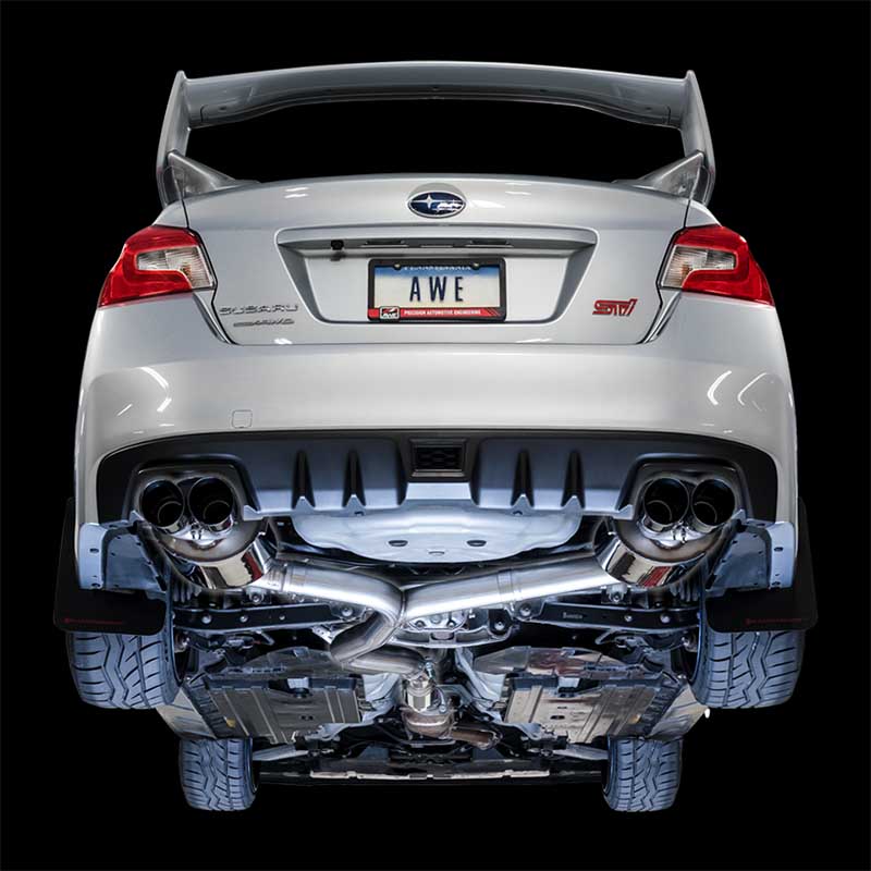 AWE Tuning | Touring Cat-Back Exhaust Chrome Tips - WRX / WRX STi 2.5T 2012-2021 AWE Tuning Cat-Back Exhausts