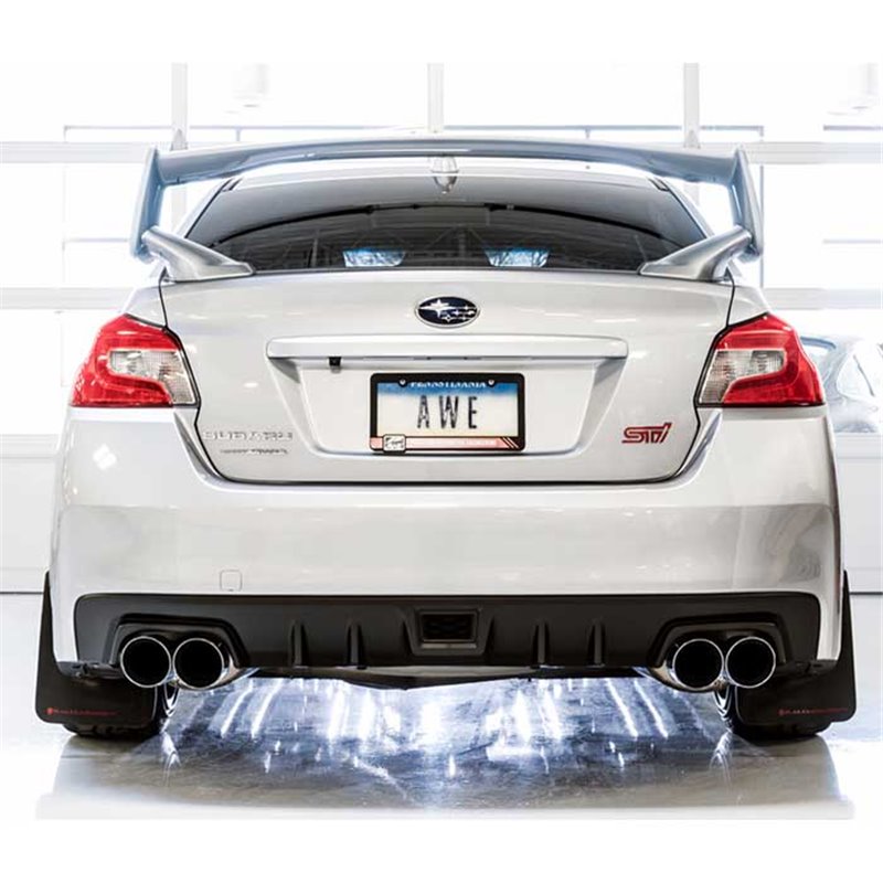 AWE Tuning | Touring Cat-Back Exhaust Chrome Tips - WRX / STi 2.5T 2011-2021