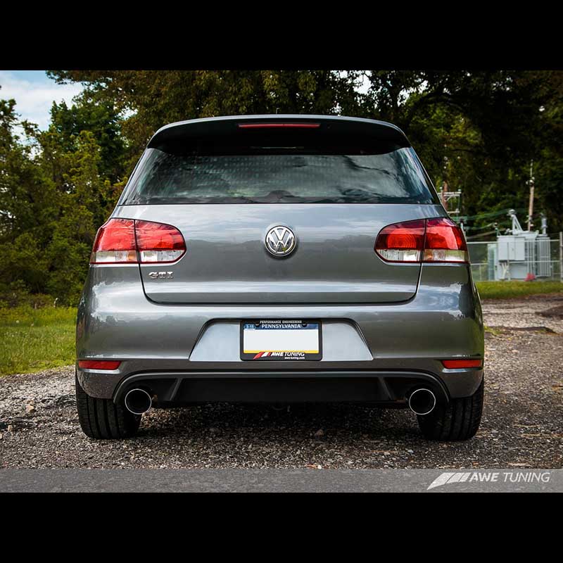 AWE Tuning | Performance Cat-Back Exhaust Chrome Tips - GTI 2.0T 2010-2014 AWE Tuning Cat-Back Exhausts
