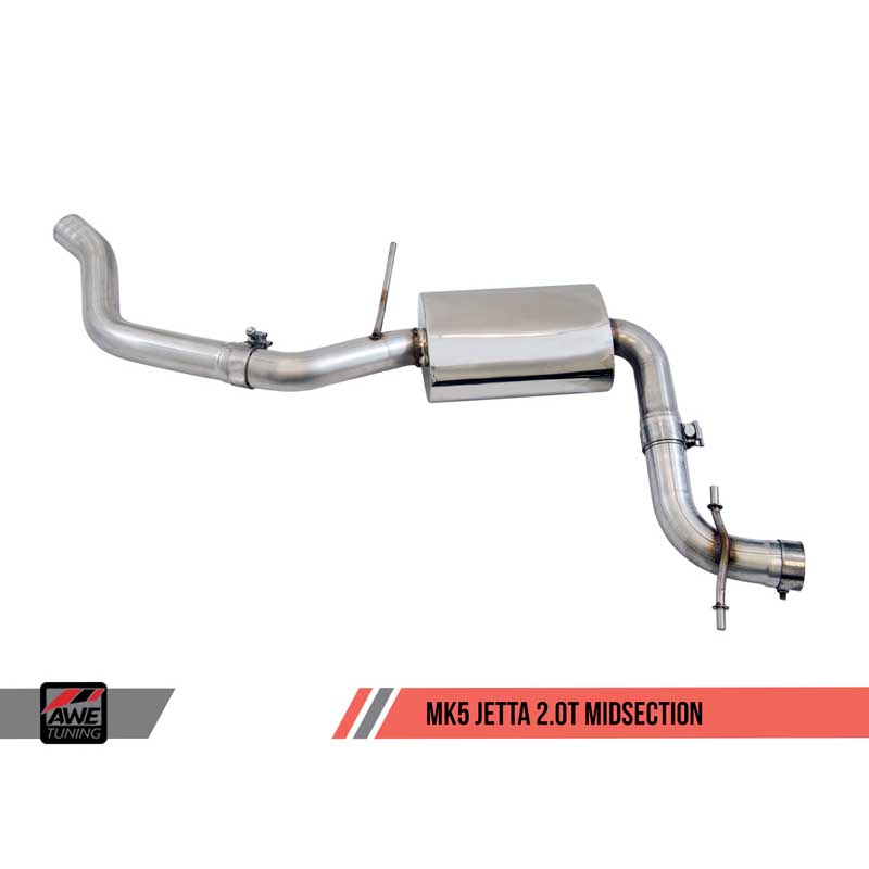 AWE Tuning | Track Cat-Back Exhaust Chrome Tips - Jetta GLI MK5 2.0T 2006-2010