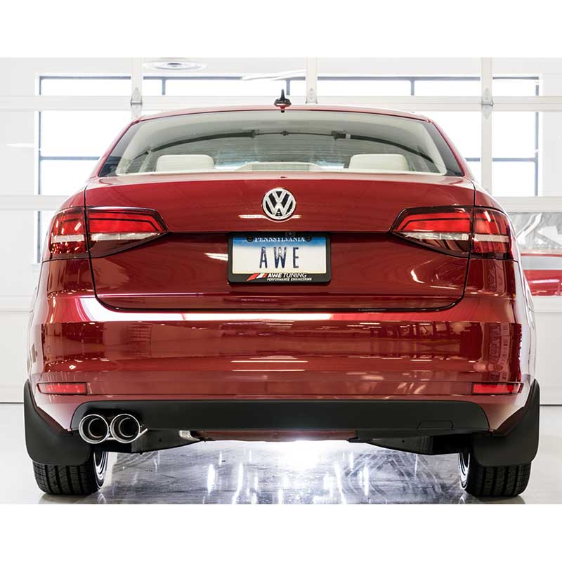 AWE Tuning | Track Cat-Back Exhaust Chrome Tips - Jetta MK6 1.4T 2016-2018