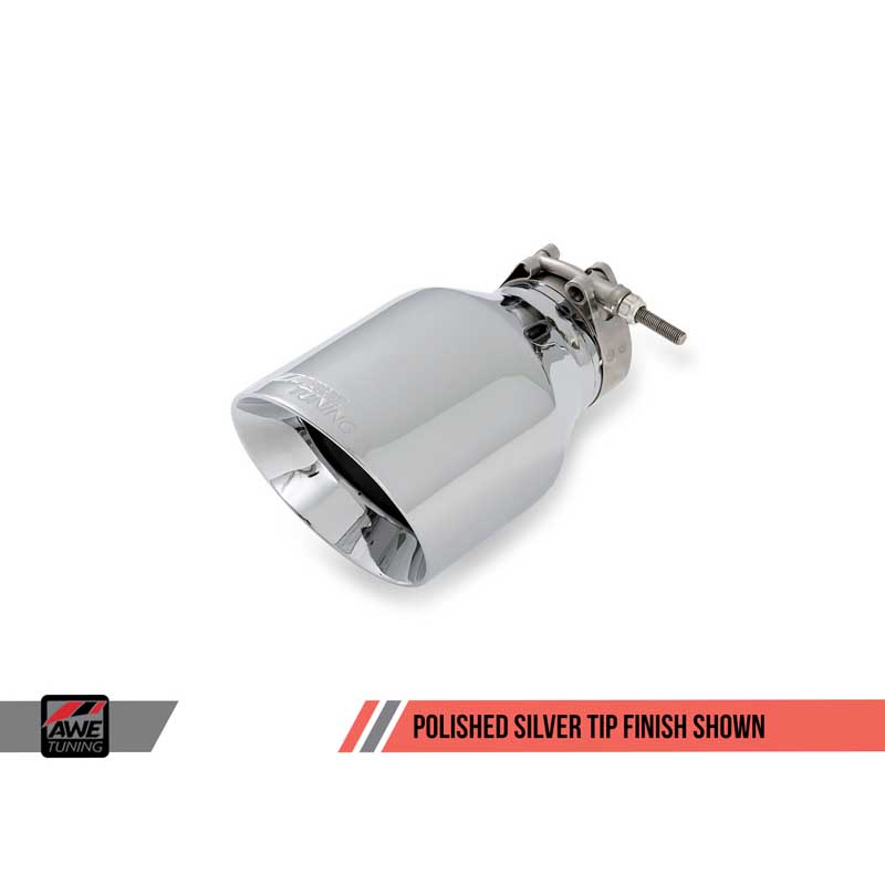 AWE Tuning | Track Cat-Back Exhaust Chrome Tips - Jetta 2.5L 2005-2014 AWE Tuning Cat-Back Exhausts