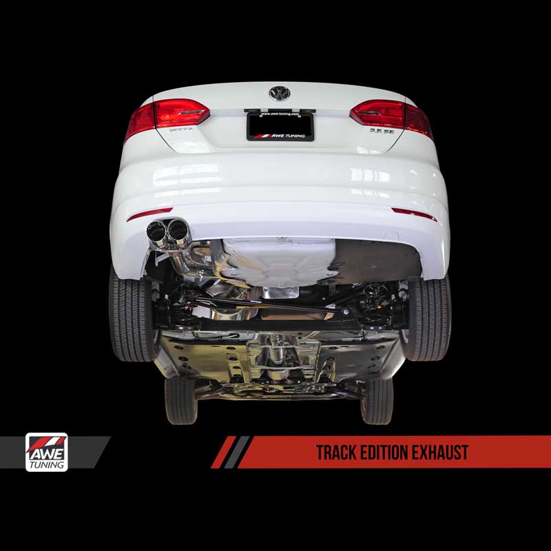 AWE Tuning | Track Cat-Back Exhaust Chrome Tips - Jetta 2.5L 2005-2014 AWE Tuning Cat-Back Exhausts