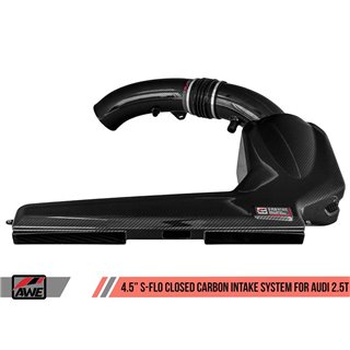 AWE Tuning | 4.5" S-FLO Closed Carbon Air Intake - RS3 8V / TT RS 8S 2.5T 2017-2021