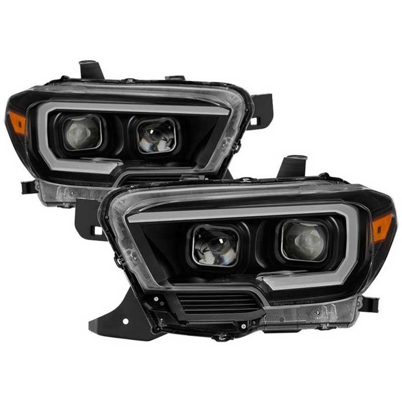 Xtune | Projector Headlights - DRL Light Bar - Black (TRD) Xtune Headlights