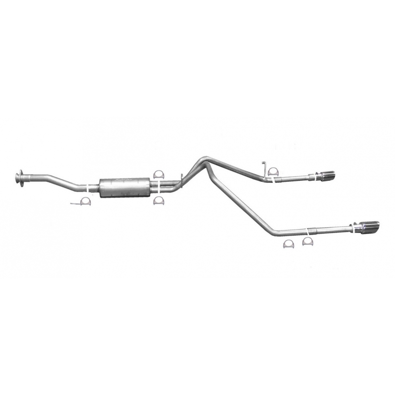 Gibson Performance | Cat-Back Dual Split Exhaust System, Stainless Gibson Performance Cat-Back Exhausts