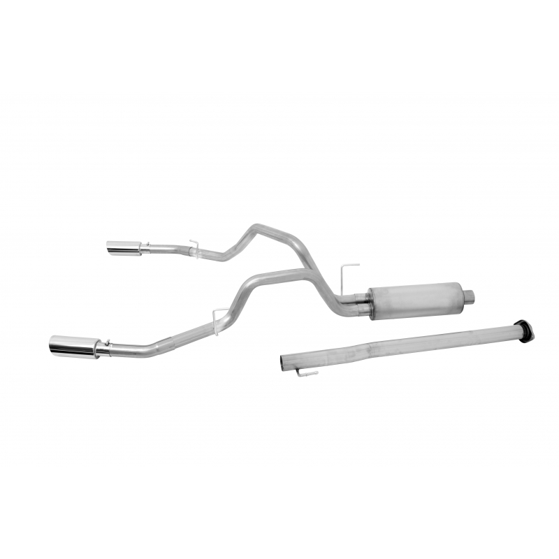 Gibson | Cat-Back Dual Split Exhaust System, Stainless Gibson Performance Cat-Back Exhausts
