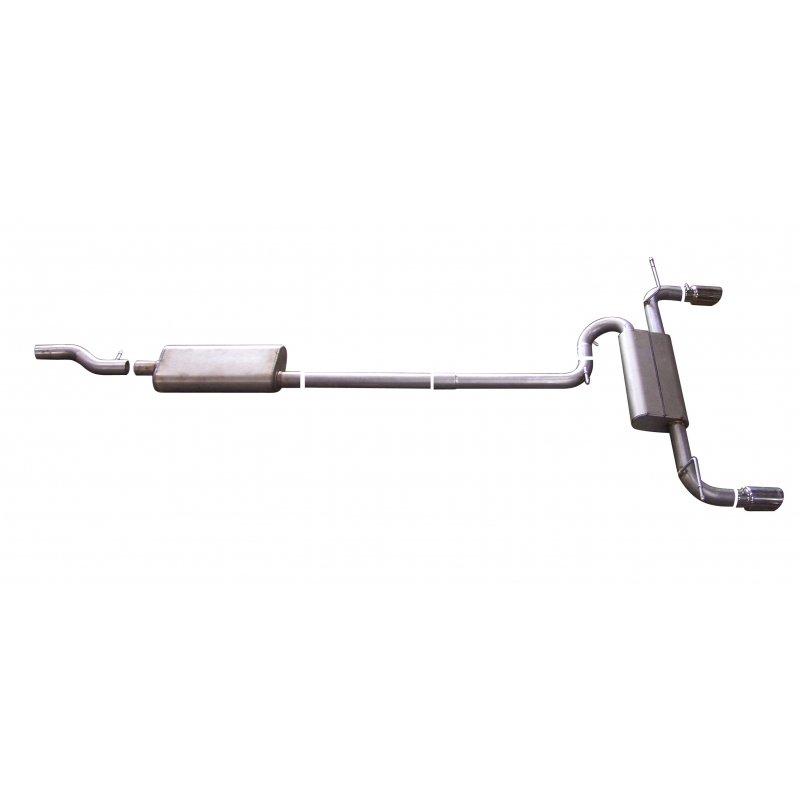 Gibson Performance | Cat-Back Dual Split Exhaust System, Aluminized Gibson Performance Cat-Back Exhausts