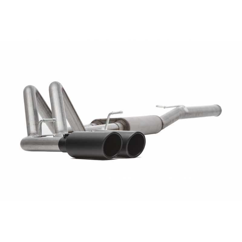 Gibson | Black Elite Cat-Back Dual Sport Exhaust System, Stainless Gibson Performance Cat-Back Exhausts